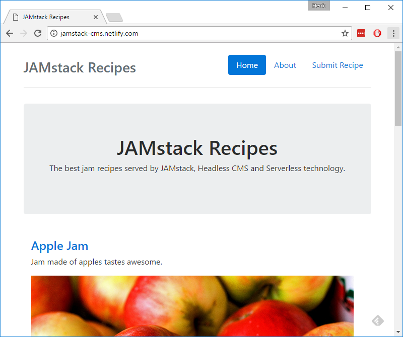 JAMstack Recipes